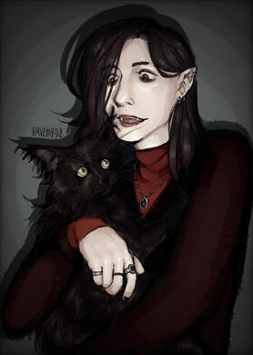 halfbody + pet/prop + simple bg ($30)